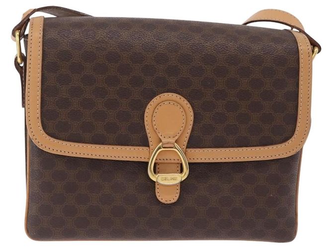 Céline CELINE Macadam Shoulder Bag PVC Brown Gold Tone - vista 2
