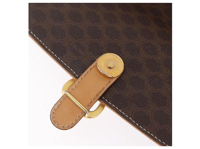 Céline CELINE Macadam Shoulder Bag PVC Brown Gold Tone - vista 21