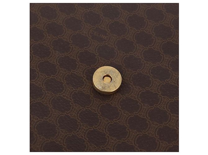 Céline CELINE Macadam Shoulder Bag PVC Brown Gold Tone - vista 22
