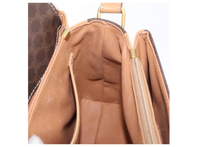 Céline CELINE Macadam Shoulder Bag PVC Brown Gold Tone - vista 25