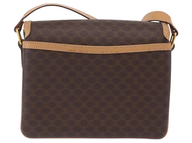 Céline CELINE Macadam Shoulder Bag PVC Brown Gold Tone - vista 3