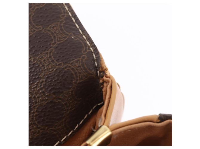 Céline CELINE Macadam Shoulder Bag PVC Brown Gold Tone - vista 32