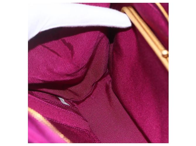 CHANEL Matelasse Chain Shoulder Bag Cotton Purple Gold CC - vista 19