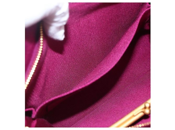 CHANEL Matelasse Chain Shoulder Bag Cotton Purple Gold CC - vista 21