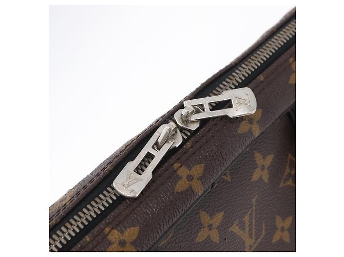 LOUIS VUITTON Monogram Macassar Porte Documents Voyage Bag M52005 LV - vista 20