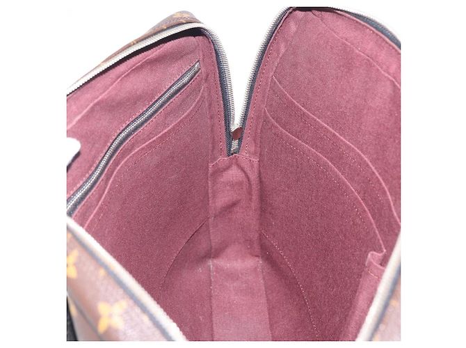 LOUIS VUITTON Monogram Macassar Porte Documents Voyage Bag M52005 LV - vista 23