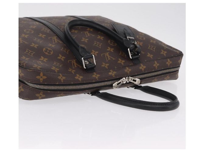 LOUIS VUITTON Monogram Macassar Porte Documents Voyage Bag M52005 LV - vista 8
