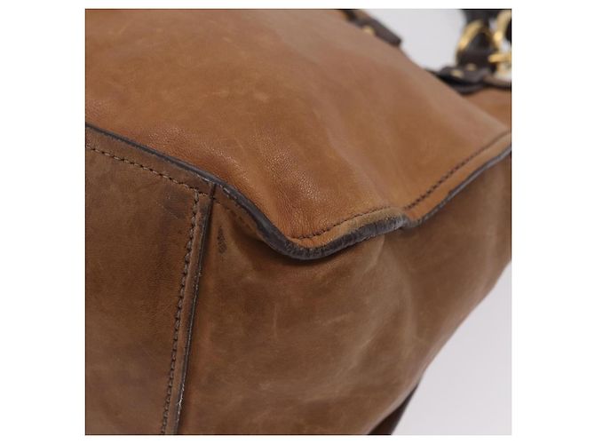 Miu Miu Hand Bag Leather Brown Gold - vista 16