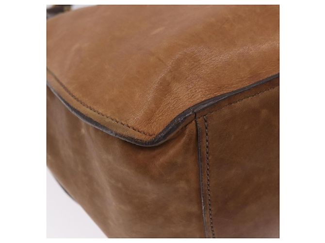 Miu Miu Hand Bag Leather Brown Gold - vista 17