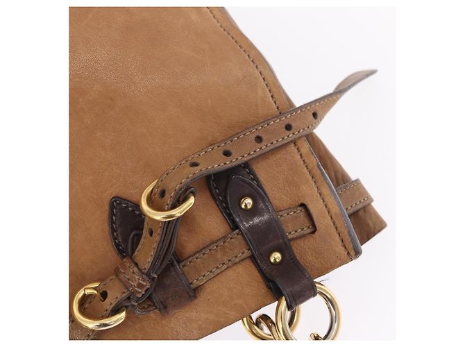 Miu Miu Hand Bag Leather Brown Gold - vista 19