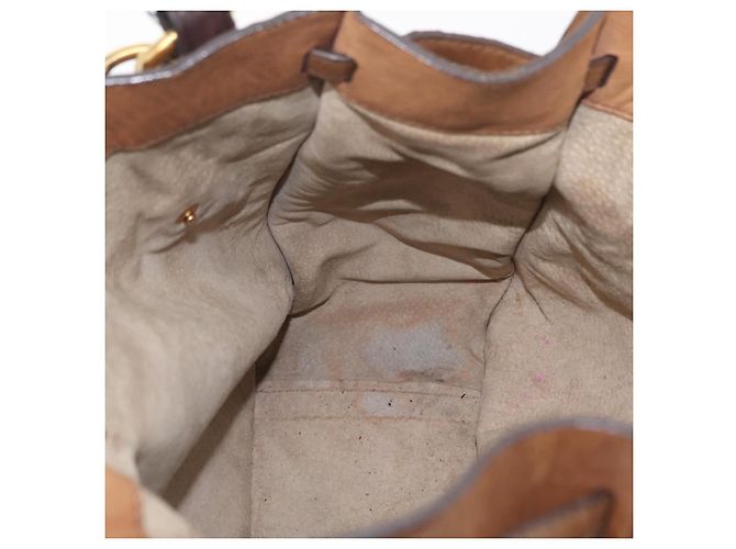 Miu Miu Hand Bag Leather Brown Gold - vista 22