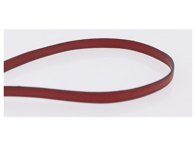 LOEWE Mini Gate Bag Sac à bandoulière en cuir rouge et or - vue 8
