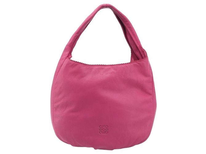 LOEWE Vient 30 Shoulder Bag Leather Pink - vista 13