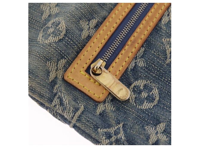LOUIS VUITTON Monogram Denim Pochette Plat Clutch Bag Blue M95007 - vista 22