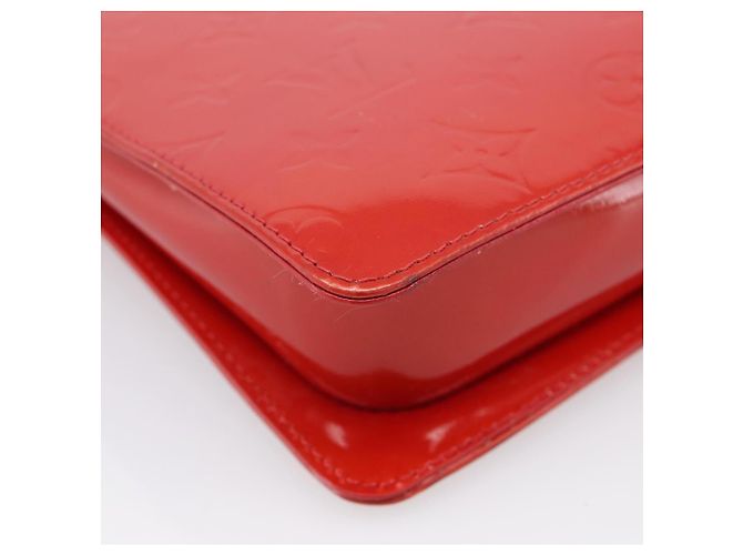 LOUIS VUITTON Monogram Vernis Motto Accessory Pouch Red M91137 LV - vista 18