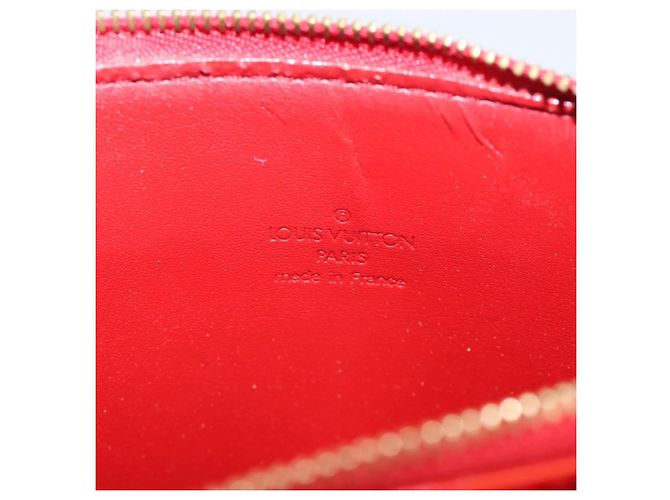 LOUIS VUITTON Monogram Vernis Motto Accessory Pouch Red M91137 LV - vista 20