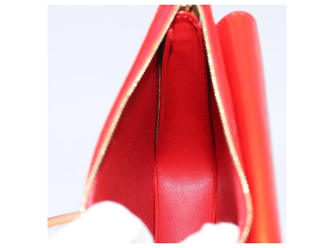 LOUIS VUITTON Monogram Vernis Motto Accessory Pouch Red M91137 LV - vista 21