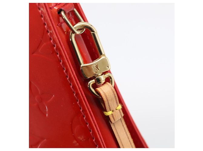 LOUIS VUITTON Monogram Vernis Motto Accessory Pouch Red M91137 LV - vista 9
