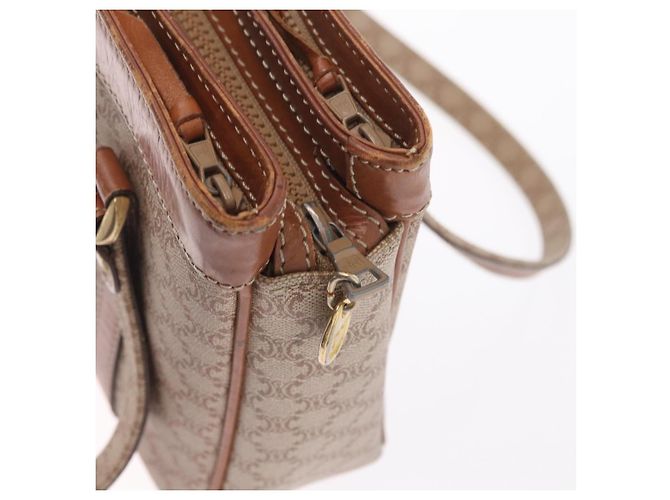 Céline CELINE Macadam Canvas Tote Bag PVC Beige Gold - vista 16