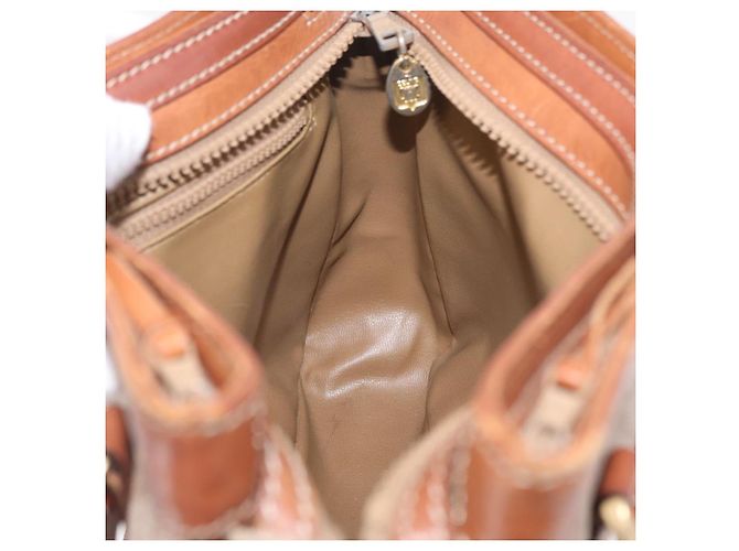 Céline CELINE Macadam Canvas Tote Bag PVC Beige Gold - vista 20