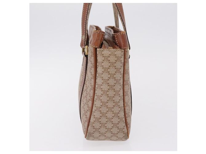 Céline CELINE Macadam Canvas Tote Bag PVC Beige Gold - vista 4