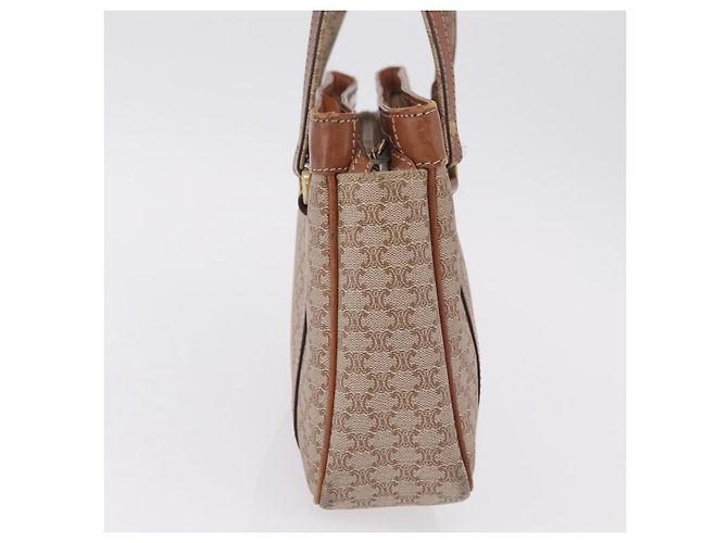 Céline CELINE Macadam Canvas Tote Bag PVC Beige Gold - vista 6
