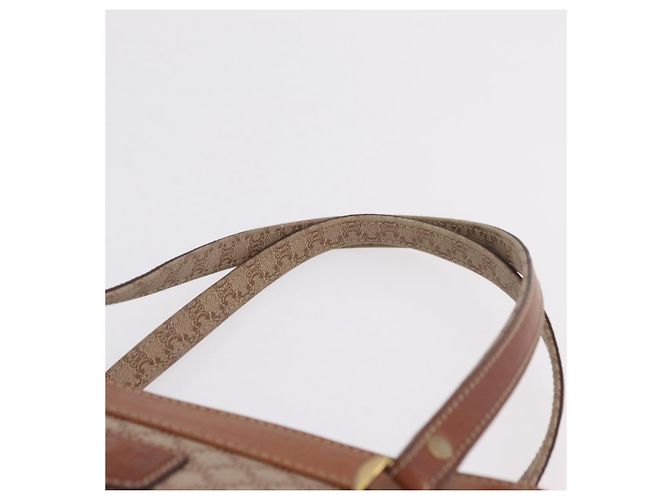 Céline CELINE Macadam Canvas Tote Bag PVC Beige Gold - vista 9