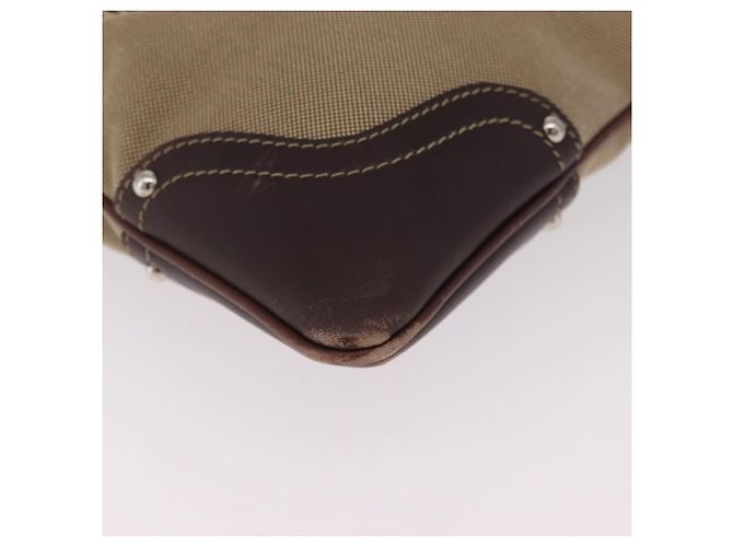 PRADA Bolsa de Ombro Canvas Beige Silver - vista 15