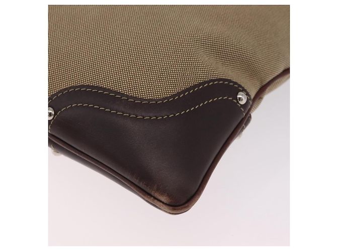 PRADA Bolsa de Ombro Canvas Beige Silver - vista 18