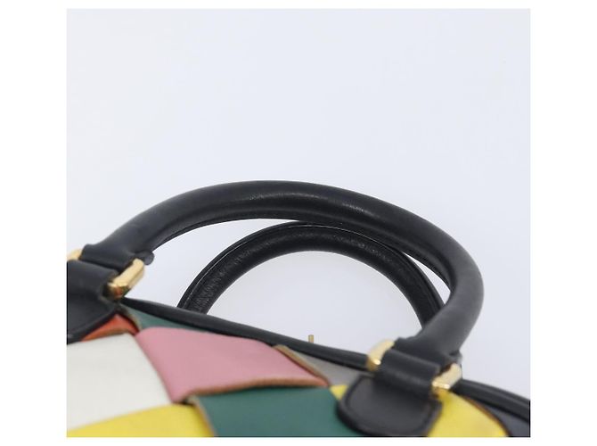 LOEWE Hand Bag Leather 2way Black Gold - vista 14