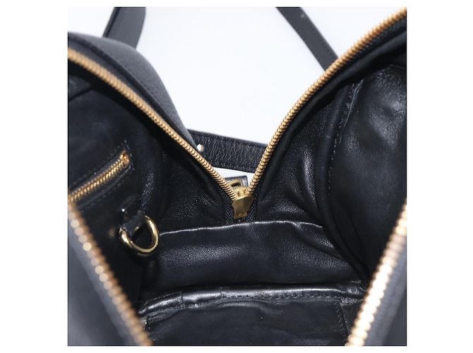 LOEWE Hand Bag Leather 2way Black Gold - vista 25