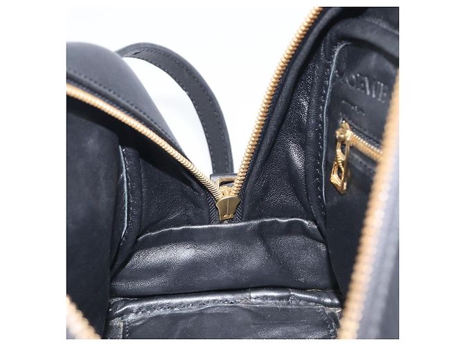 LOEWE Hand Bag Leather 2way Black Gold - vista 26