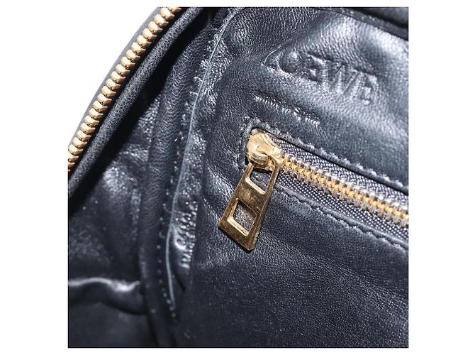 LOEWE Hand Bag Leather 2way Black Gold - vista 27
