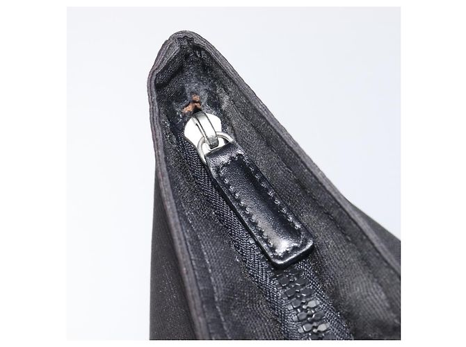 FENDI Hand Bag Canvas Black Silver 26488 - vista 10
