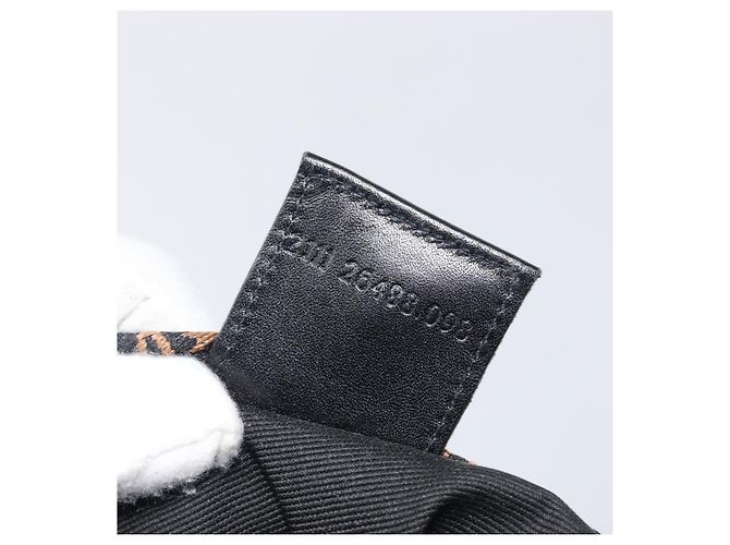 FENDI Hand Bag Canvas Black Silver 26488 - vista 12