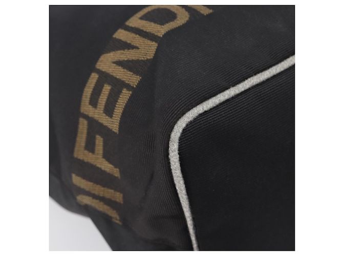 FENDI Hand Bag Canvas Black Silver 26488 - vista 14