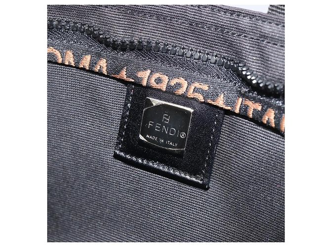 FENDI Hand Bag Canvas Black Silver 26488 - vista 17