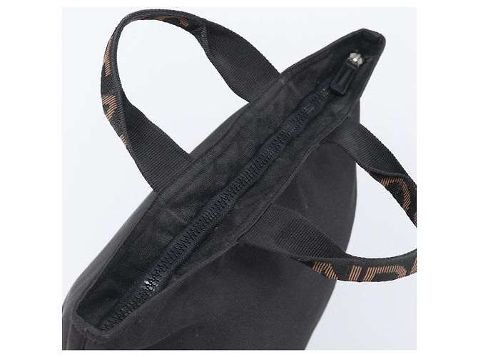 FENDI Hand Bag Canvas Black Silver 26488 - vista 6