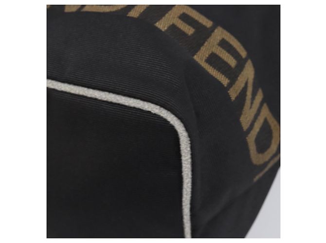 FENDI Hand Bag Canvas Black Silver 26488 - vista 9
