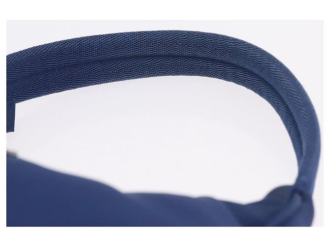 PRADA Bolso Pouch de Mano Nylon Azul Plata - vista 14