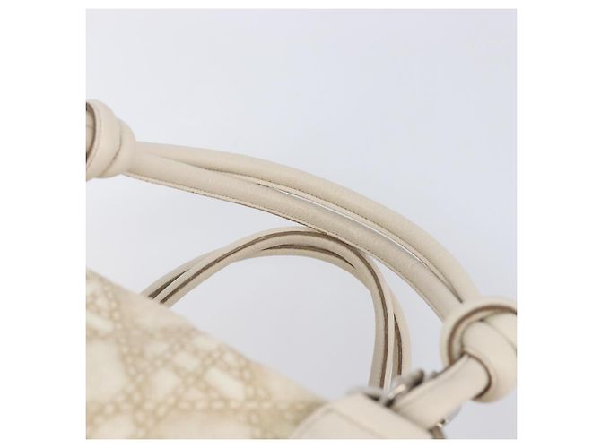 Christian Dior Panarea Hand Bag Canvas Ivory Silver - Ansicht 10