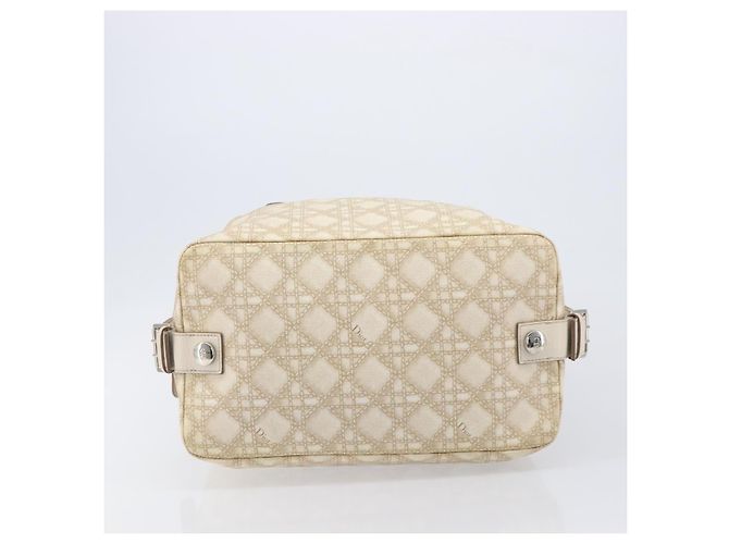 Christian Dior Panarea Hand Bag Canvas Ivory Silver - Ansicht 11