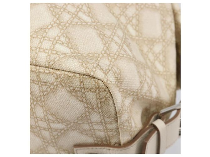 Christian Dior Panarea Hand Bag Canvas Ivory Silver - Ansicht 13
