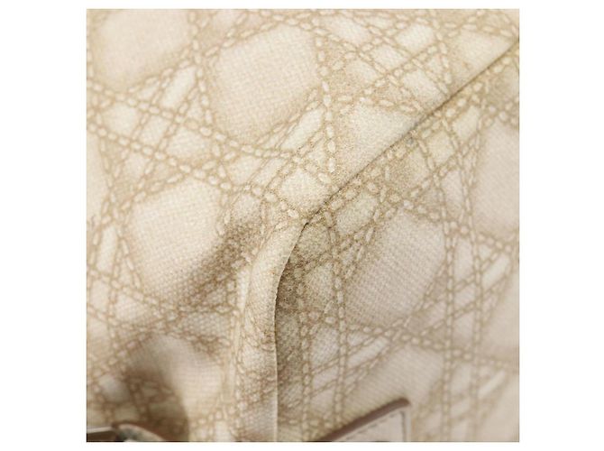 Christian Dior Panarea Hand Bag Canvas Ivory Silver - Ansicht 14