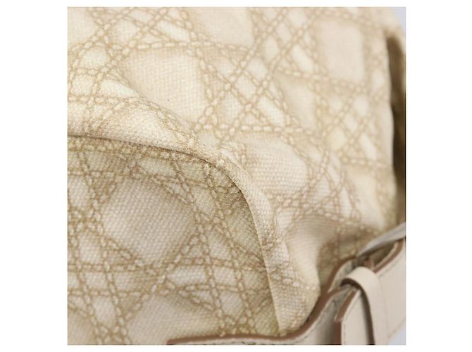 Christian Dior Panarea Hand Bag Canvas Ivory Silver - Ansicht 15