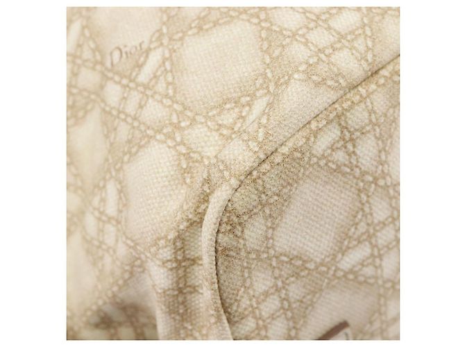 Christian Dior Panarea Hand Bag Canvas Ivory Silver - Ansicht 16