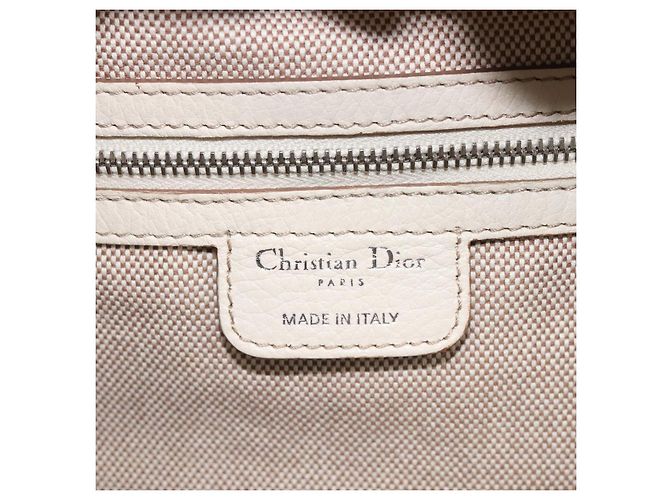 Christian Dior Panarea Hand Bag Canvas Ivory Silver - Ansicht 20