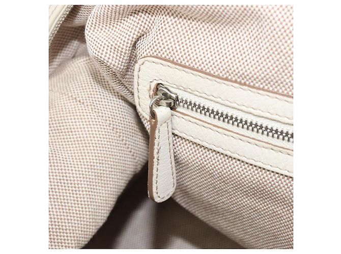 Christian Dior Panarea Hand Bag Canvas Ivory Silver - Ansicht 24