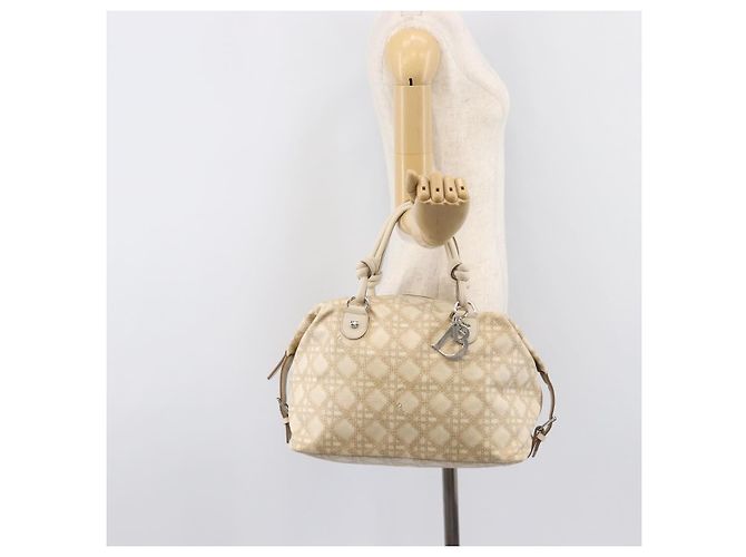 Christian Dior Panarea Hand Bag Canvas Ivory Silver - Ansicht 27