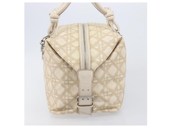 Christian Dior Panarea Hand Bag Canvas Ivory Silver - Ansicht 4
